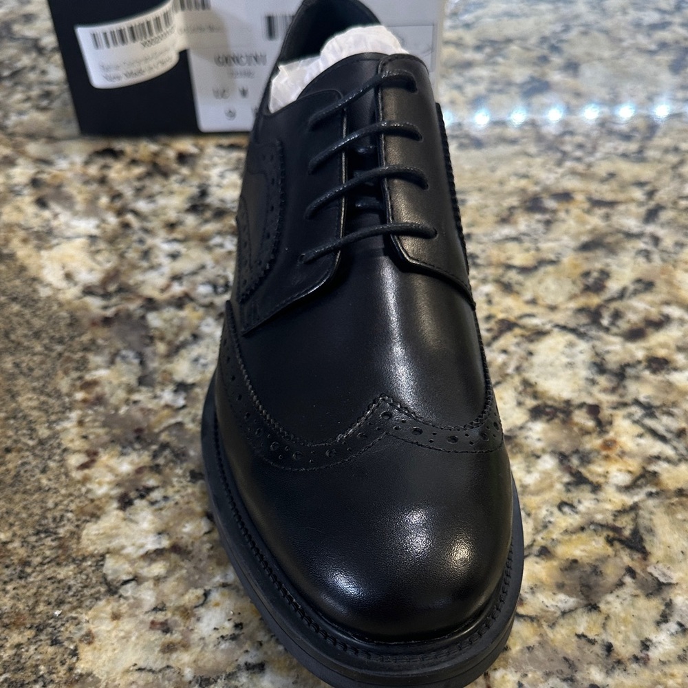 Elegant Black Men's Oxford leather Shoes